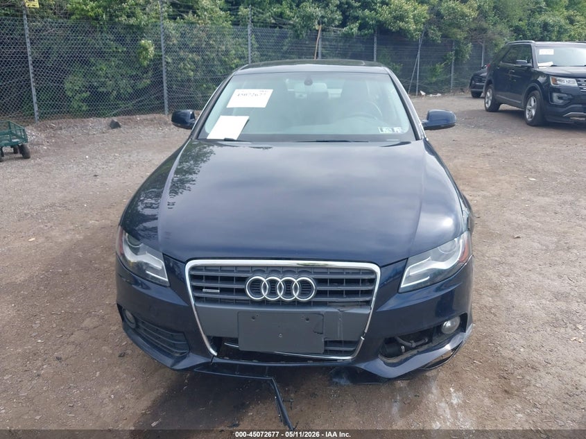 2010 Audi A4 2.0 2.0t Premium Blue Lot 111045072677 Vin WAUHFAFLXAN050866