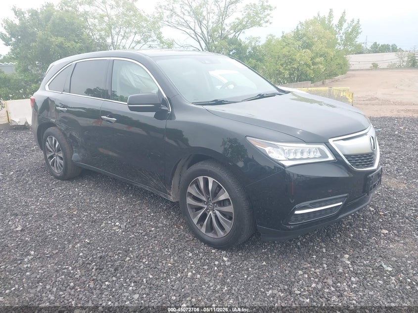 2016 ACURA MDX TECHNOLOGY   ACURAWATCH PLUS PACKAGES/TECHNOLOGY PACKAGE