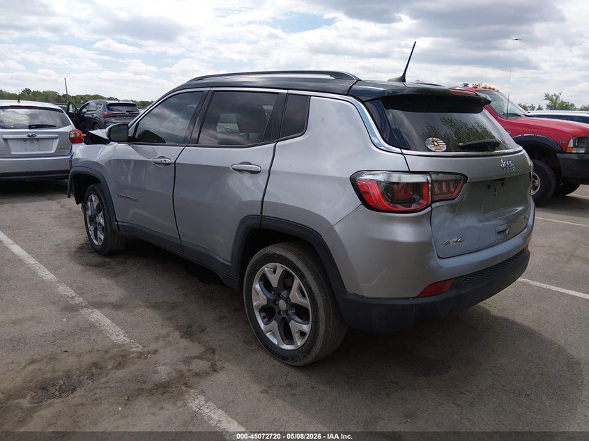 Vin: 3c4njdcb8jt373007, lot: 45570274, jeep compass limited 4x4 20183