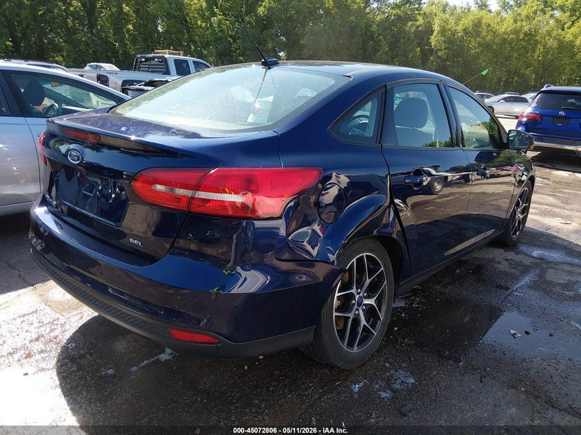 Vin: 1fadp3h21hl214502, lot: 45570360, ford focus sel 20174