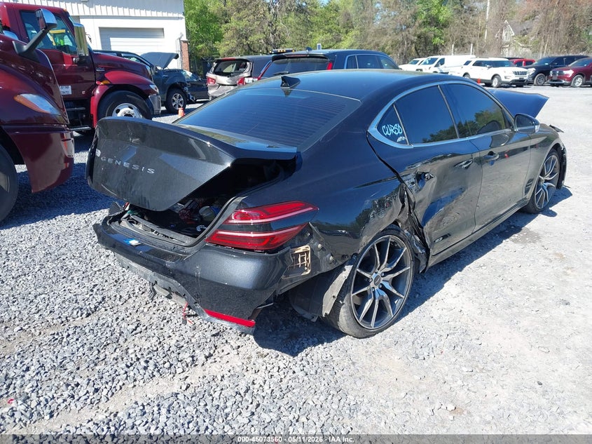 Vin: kmtg54te3pu127912, lot: 45571114, genesis g70 3.3t awd 20234