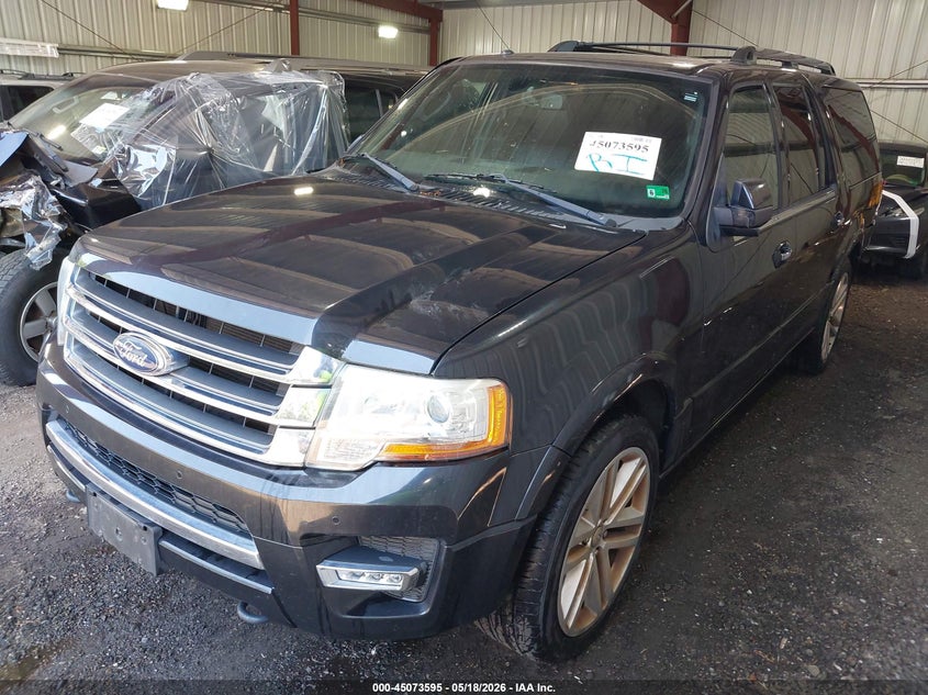 Vin: 1fmjk2at6fef37188, lot: 45571149, ford expedition el limited 20152