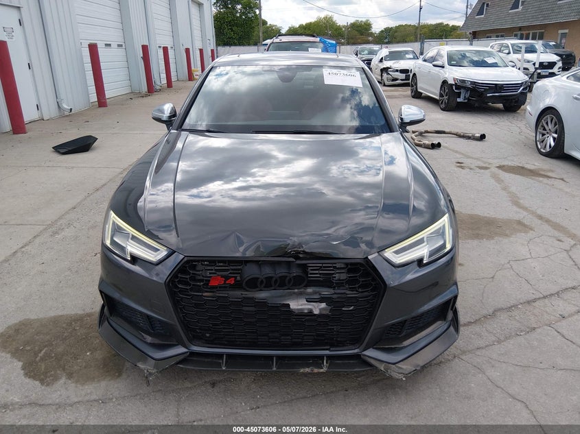 2018 Audi S4 3.0T Premium Plus VIN: WAUB4AF40JA134724 Lot: 45073606