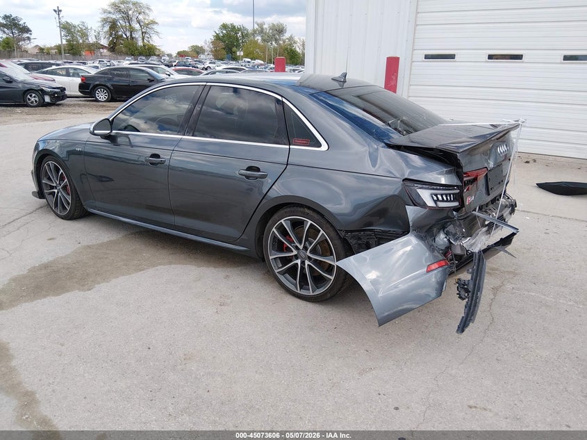 Vin: waub4af40ja134724, lot: 45571160, audi s4 3.0t premium plus 20183