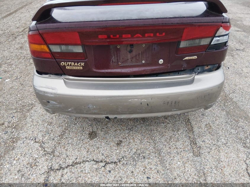 2001 Subaru Outback Limited VIN: 4S3BE686717200050 Lot: 45073681