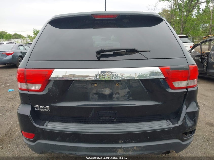 2012 Jeep Grand cherokee 3.6 Laredo black Lot 111045073748 Vin 1C4RJFAG4CC134595