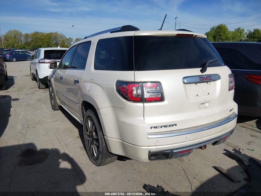 Vin: 1gkkvtkdxdj166560, lot: 45571336, gmc acadia denali 20133