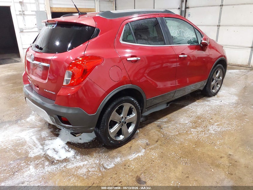 Vin: kl4cjbsb9eb526573, lot: 45571510, buick encore convenience 20144