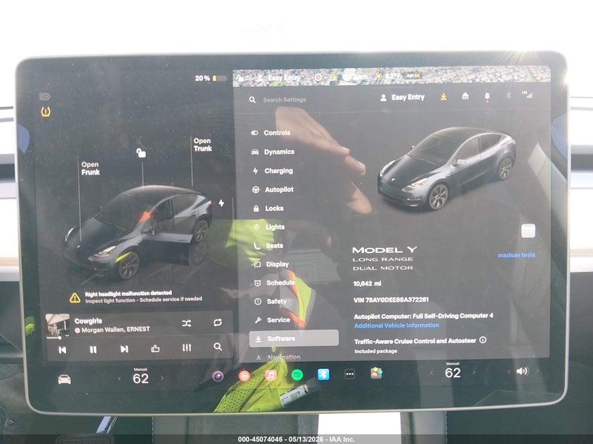 2025 TESLA MODEL Y auction photo 7