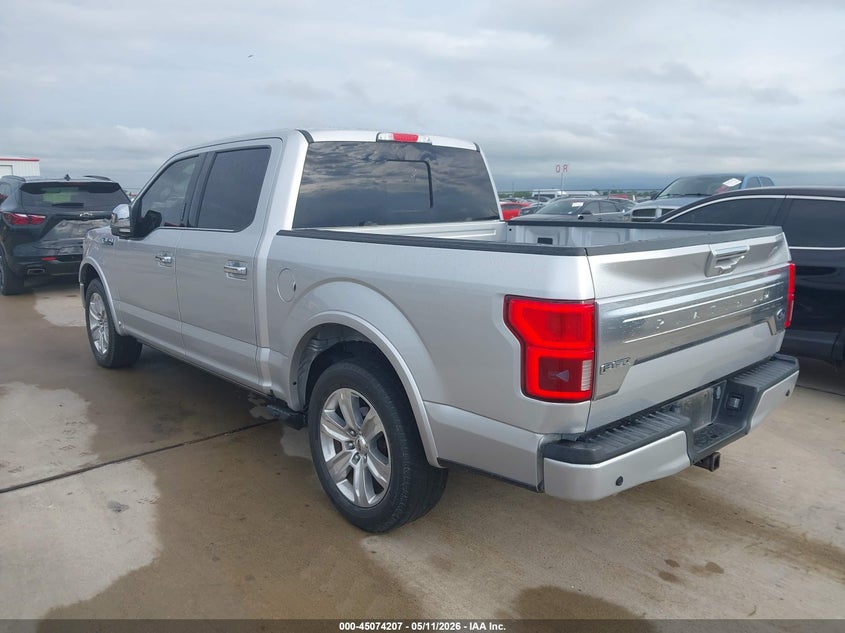 Vin: 1ftew1c50jfa94087, lot: 45571761, ford f-150 platinum 20183