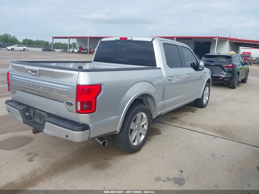 Vin: 1ftew1c50jfa94087, lot: 45571761, ford f-150 platinum 20184