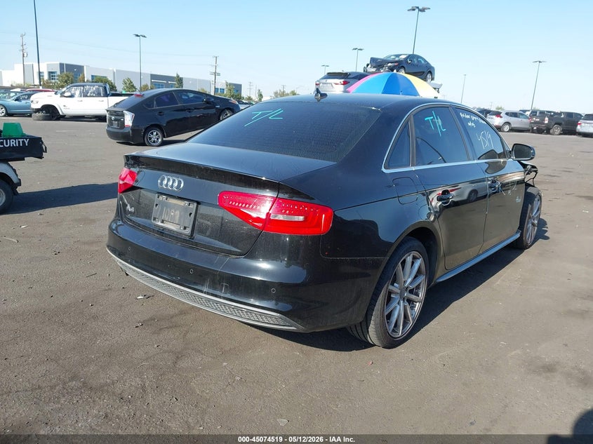 Vin: wauefafl1fn013814, lot: 45572073, audi a4 2.0t premium 20154