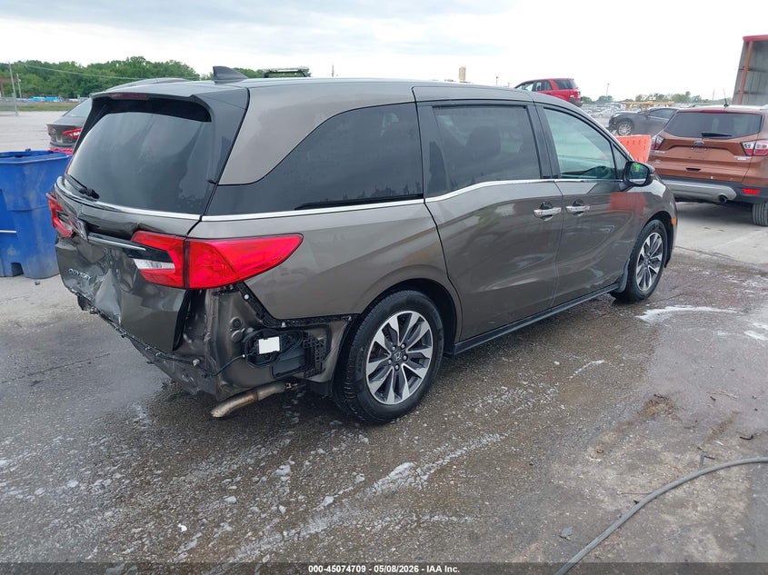 Vin: 5fnrl6h75nb034690, lot: 45572263, honda odyssey ex-l 20224