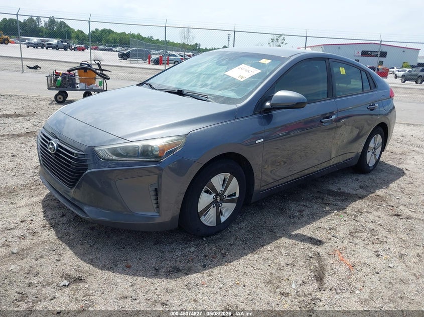 VIN KMHC65LC8HU048036 2017 HYUNDAI IONIQ HYBRID BLUE