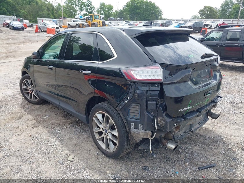 Vin: 2fmpk4k90gbb91287, lot: 45572586, ford edge titanium 20163