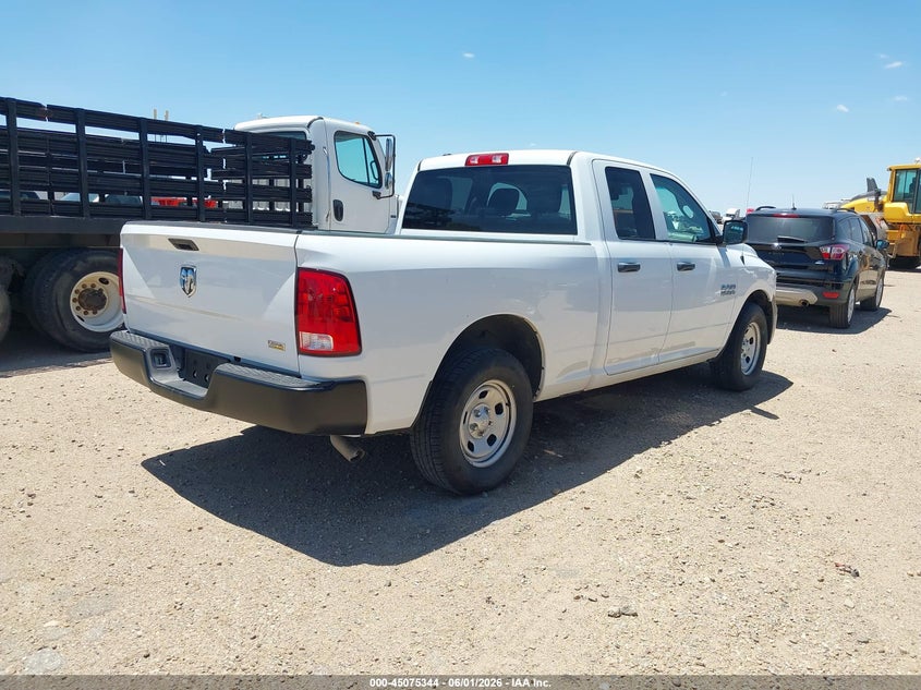 Vin: 1c6rr6fg2js296544, lot: 45572898, ram 1500 tradesman  4x2 6'4 box 20184