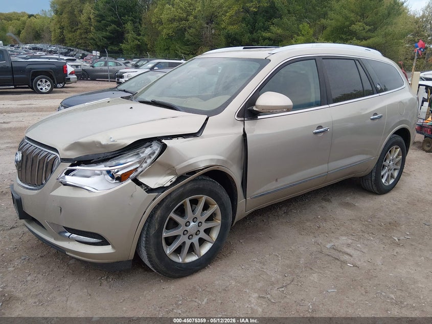 Vin: 5gakrbkd3ej360781, lot: 45572913, buick enclave leather 20142