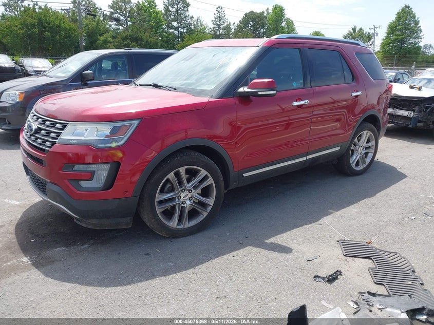 Vin: 1fm5k7fh2ggd20651, lot: 45572922, ford explorer limited 20162