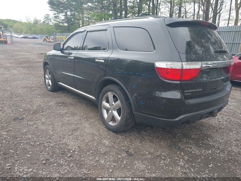Vin: 1c4sdjet8dc633002, lot: 45573202, dodge durango citadel 20133