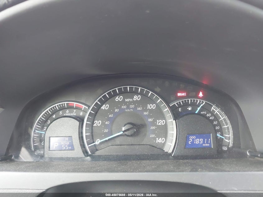 2012 TOYOTA CAMRY SEDAN 2.5L I-4 DOHC, VVT, 178HP