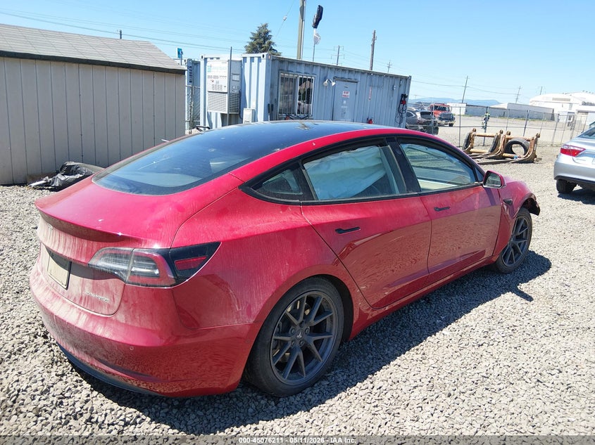 Vin: 5yj3e1eb4mf875443, lot: 45573765, tesla model 3 long range 20214