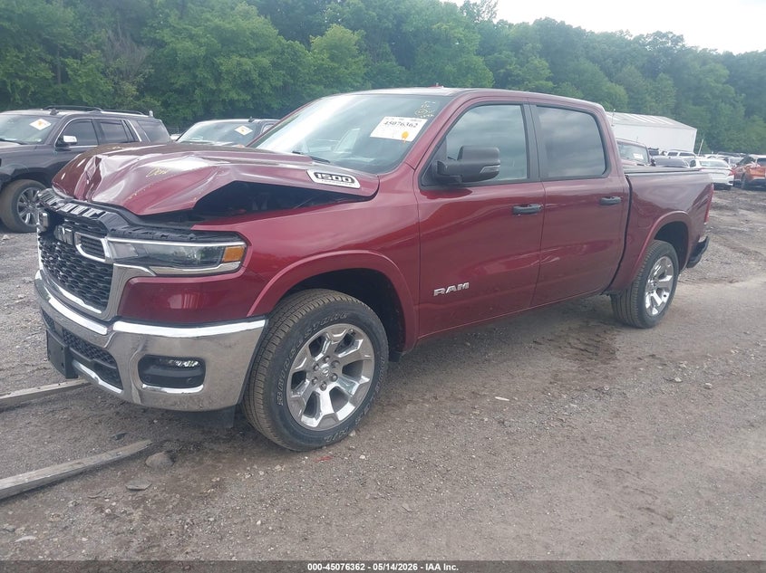 Vin: 1c6srffp9tn163542, lot: 45573916, ram 1500 big horn  4x4 5'7 box 20262