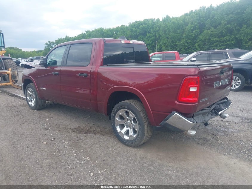 Vin: 1c6srffp9tn163542, lot: 45573916, ram 1500 big horn  4x4 5'7 box 20263