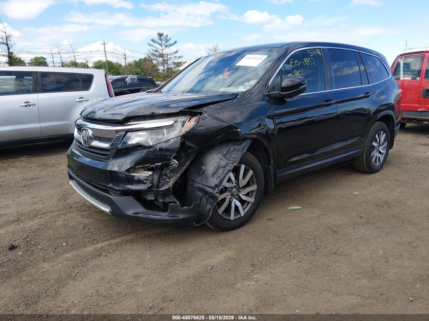Vin: 5fnyf6h57kb024692, lot: 45573979, honda pilot ex-l 20192
