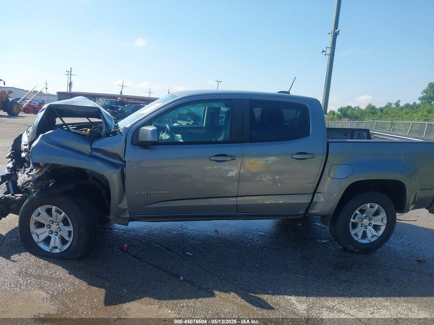 VIN 1GCGSCENXM1145982 2021 CHEVROLET COLORADO 2WD  SHORT BOX LT