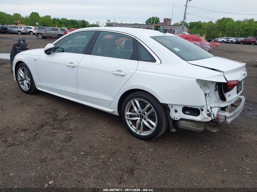 Vin: waudaaf42nn005173, lot: 45574065, audi a4 premium 45 tfsi s line quattro s tronic 20223