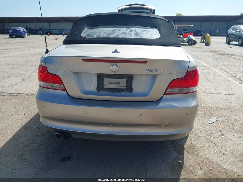 2008 BMW 128I VIN: WBAUL73588VE88170 Lot: 45076599