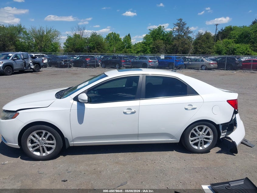 2012 Kia Forte 2.0 Ex White Lot 111045076645 Vin KNAFU4A24C5481879