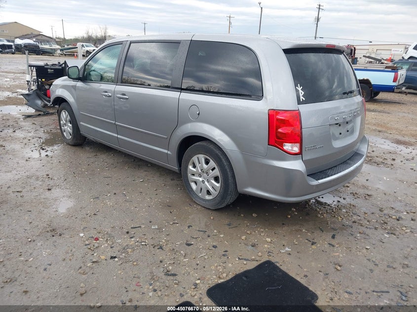 Vin: 2c4rdgbg6hr667171, lot: 45574224, dodge grand caravan se 20173