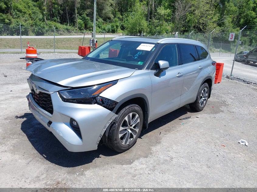 Vin: 5tdgzrbhxns5h5573, lot: 45574298, toyota highlander xle 20222