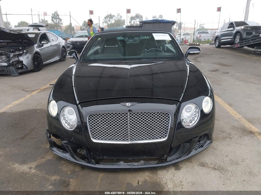 2013 Bentley Continental Gtc VIN: SCBGR3ZAXDC080271 Lot: 45076919