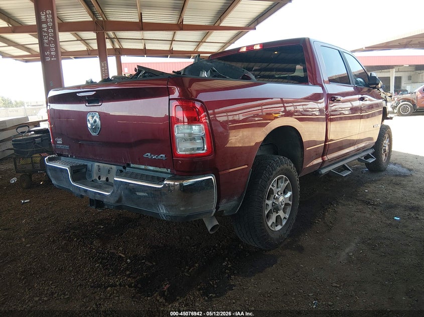Vin: 3c6ur5dj7ng209012, lot: 45574496, ram 2500 big horn  4x4 6'4 box 20224
