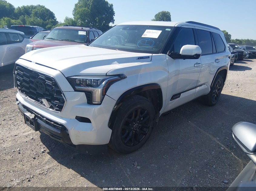 Vin: 7svaaaba4px005156, lot: 45574503, toyota sequoia platinum 20232