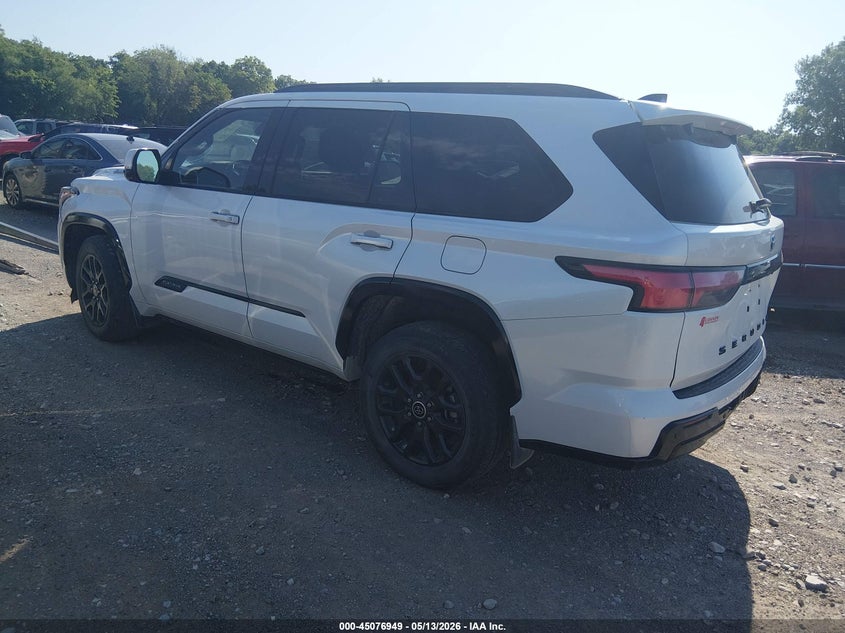 Vin: 7svaaaba4px005156, lot: 45574503, toyota sequoia platinum 20233