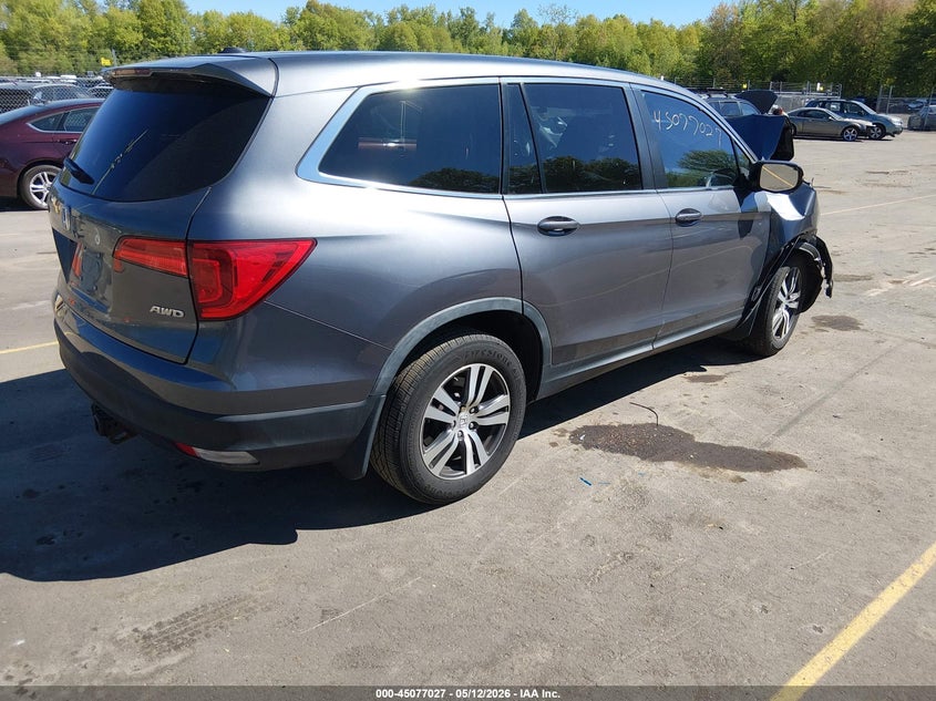 Vin: 5fnyf6h56jb062011, lot: 45574581, honda pilot ex-l 20184