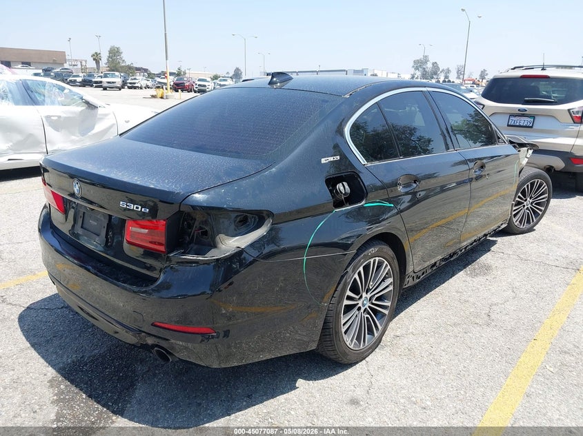 Vin: wbaja9c57jb252747, lot: 45574641, bmw 530e iperformance 20184