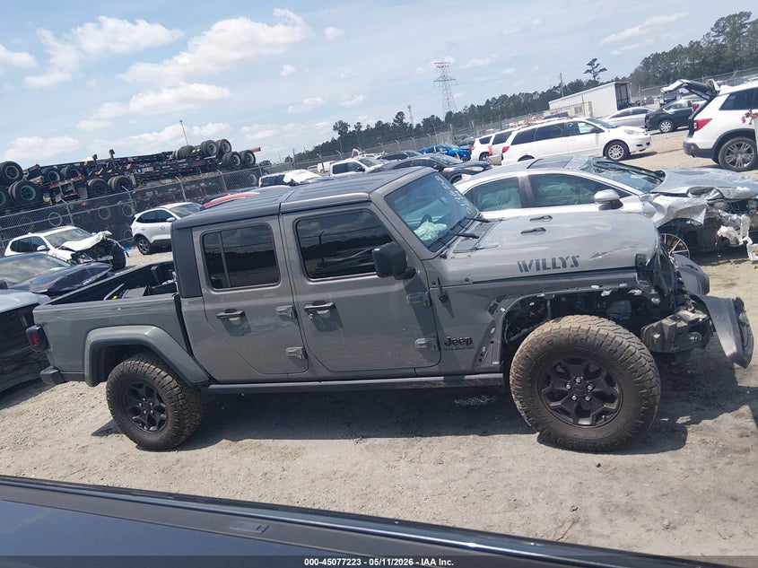 2023 Jeep Gladiator Willys 4X4 VIN: 1C6HJTAG2PL517622 Lot: 45077223