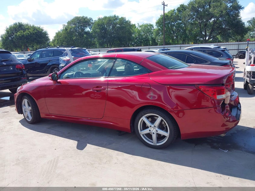 2013 LEXUS IS CABRIO 2.5L V-6 DI, DOHC, VVT, 204HP