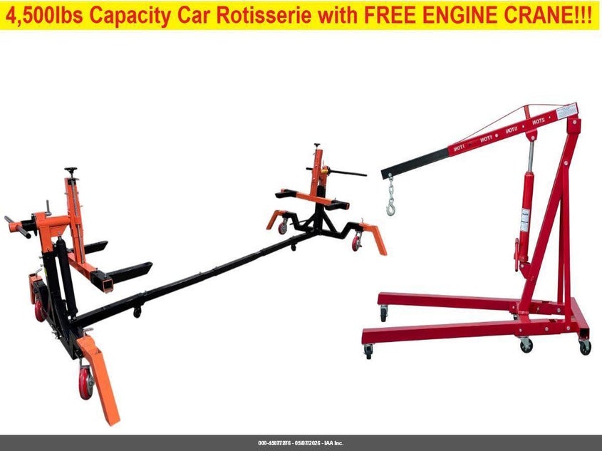 P/U @ IAA CHI-Sou 2026 4,500 Lbs Car Rotisserie Car Rotator Engine Crane P/U At Branch photo 1
