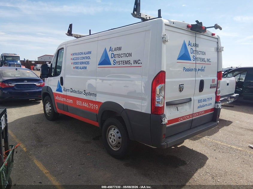 Vin: 3c6trvng0je136862, lot: 45574883, ram promaster 1500 low roof 118 wb 20183