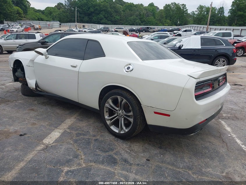 Vin: 2c3cdzbt3lh130999, lot: 45575012, dodge challenger r/t 20203