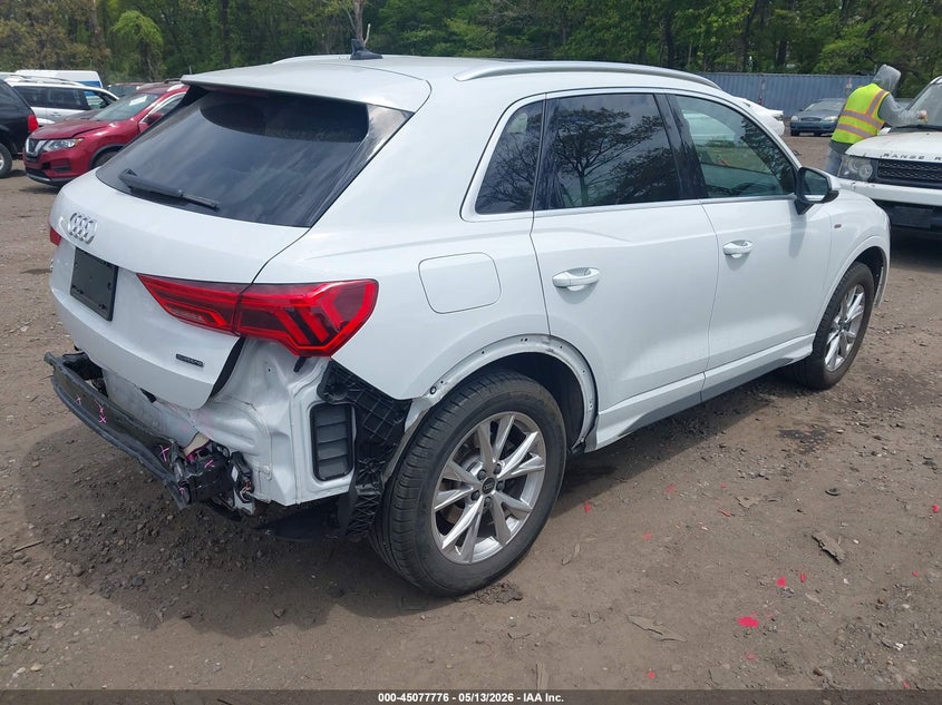 Vin: wa1decf33n1017098, lot: 45575330, audi q3 premium 45 tfsi s line quattro tiptronic 20224