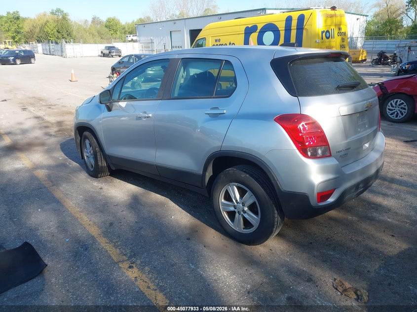 Vin: kl7cjnsb6hb240754, lot: 45575487, chevrolet trax ls 20173