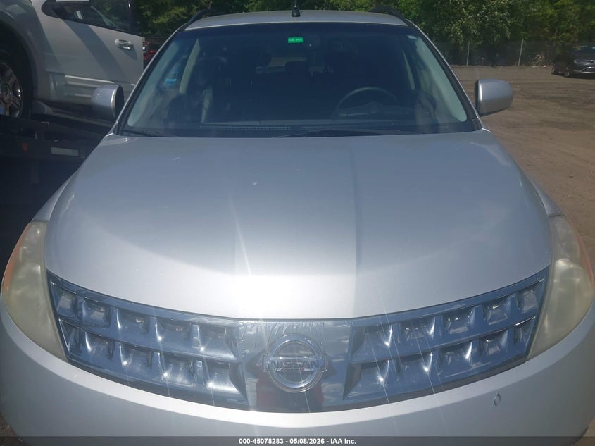 2006 Nissan Murano Sl VIN: JN8AZ08T26W408101 Lot: 45078283