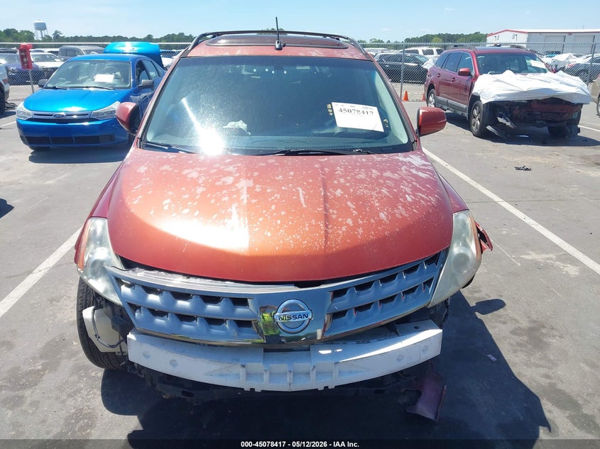 2006 Nissan Murano Sl VIN: JN8AZ08W26W523212 Lot: 45078417
