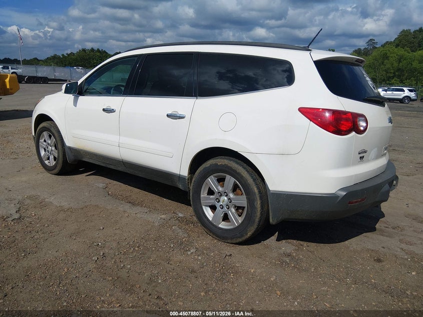 Vin: 1gnkrged8cj196262, lot: 45576361, chevrolet traverse 1lt 20123
